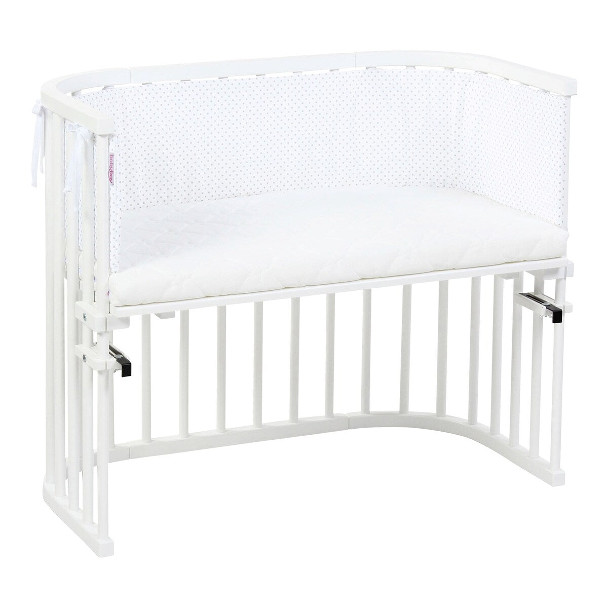 Sengebeskytter piqué for bedside-seng Maxi 166x25 cm - babybay