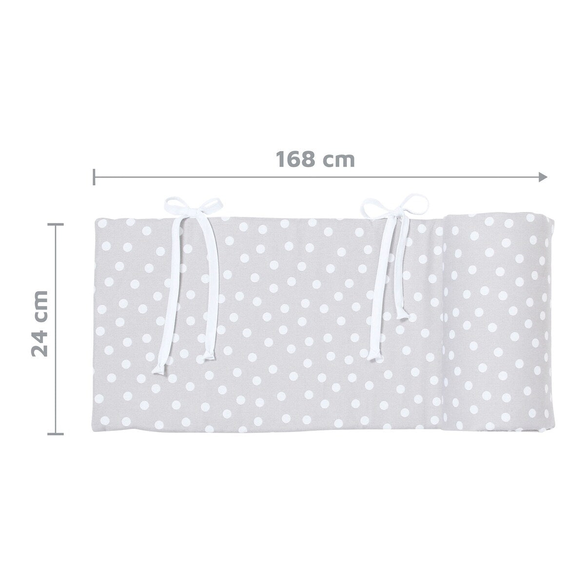 Sengebeskytter piqué for bedside-seng Maxi 166x25 cm - babybay