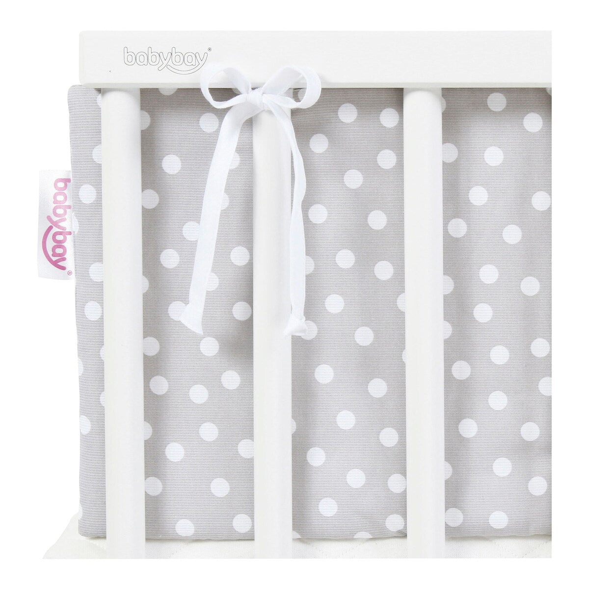 Sengebeskytter piqué for bedside-seng Maxi 166x25 cm - babybay
