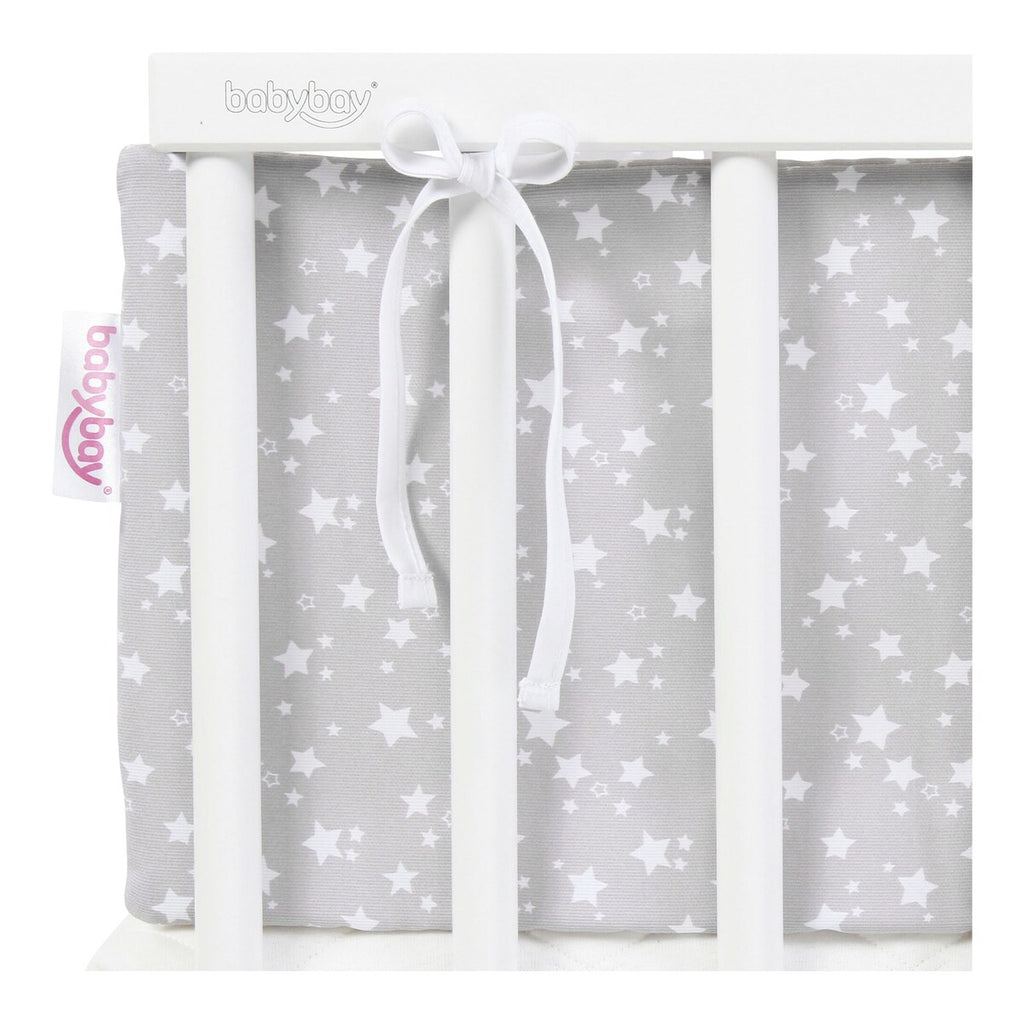Montert sengebeskytter i piqué for Boxspring XXL bedside-seng