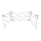 Sengebeskytter skogvenner bomull 34 x 180 cm bakside