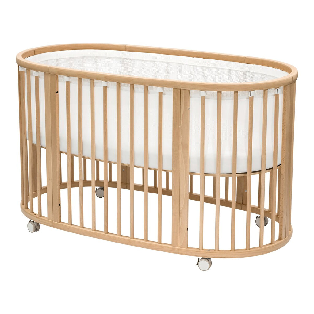 Sengebeskytter Sleepi 3D-nett 136x10 cm bakside med festemekanismer
