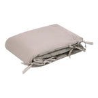 Sengebeskytter vaffelpiké 180x35 cm bomull nougat bakside