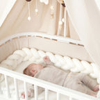 Sengebeskytter vaffelpiké for babybay Original 148x25 cm - babybay