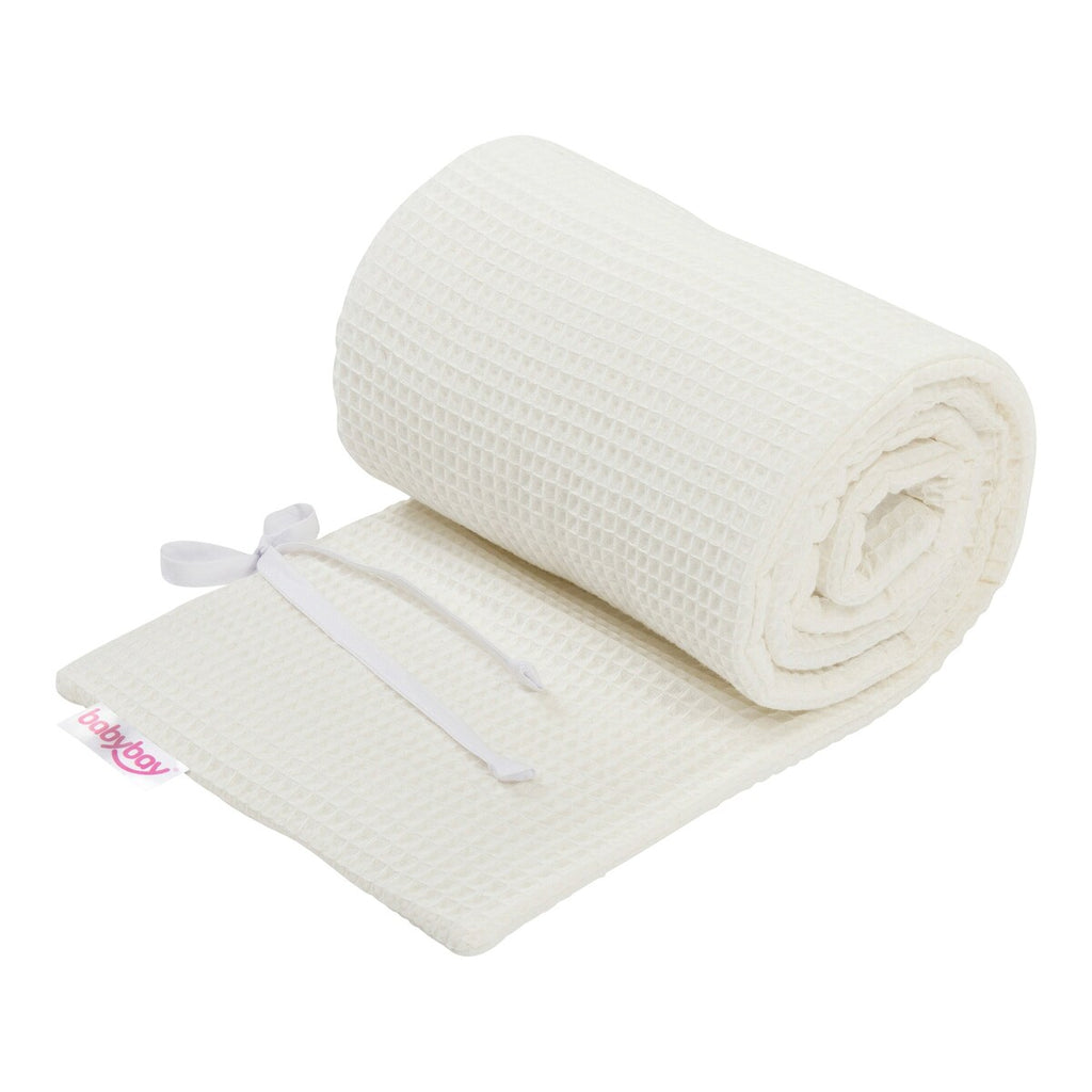 Sengebeskytter vaffelpiké for babybay Original 148x25 cm - babybay