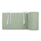 Sengebeskytter vaffelpiqué for Boxspring XXL 198 x 23 cm - babybay