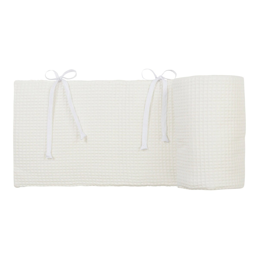 Sengebeskytter vaffelpiqué for Boxspring XXL 198 x 23 cm - babybay