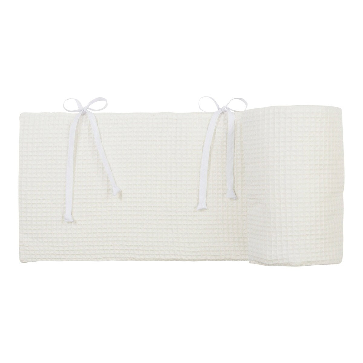 Sengebeskytter vaffelpiqué for Boxspring XXL 198 x 23 cm - babybay