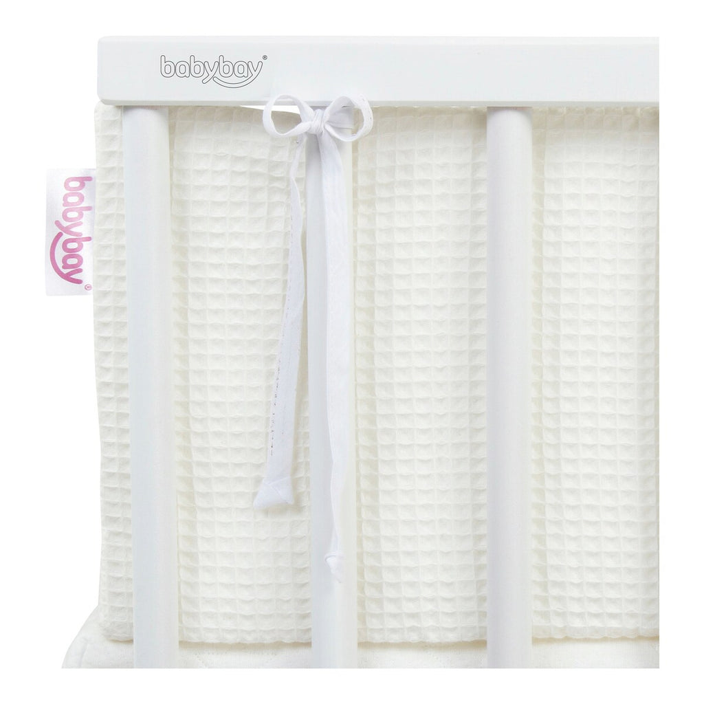 Sengebeskytter vaffelpiqué for Boxspring XXL 198 x 23 cm - babybay