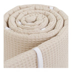 Sengebeskytter vaffelpiqué for Boxspring XXL bakside