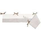 Detaljbilde av Sengebeskytter Wild Friends bomull 180x34 cm med dyreapplikasjoner
