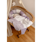 Sengebeskytterslange Classics 300 cm patchwork i bomull - Ullenboom
