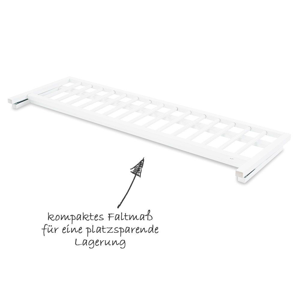 Bakside av Sengehest Classic i massiv bøk hvit 90 cm - Pinolino
