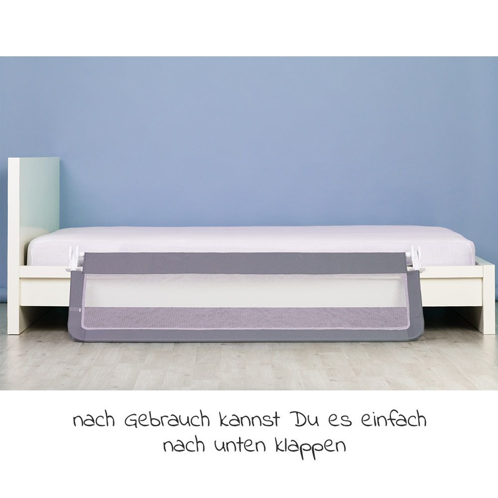 Sengehest sammenleggbar 150 x 50 cm grå - Fillikid nærbilde av feste