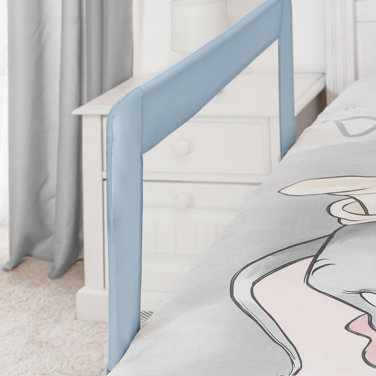 Detalj av festemuligheter på Sengehest Sleep'n Keep XL 150x50 cm