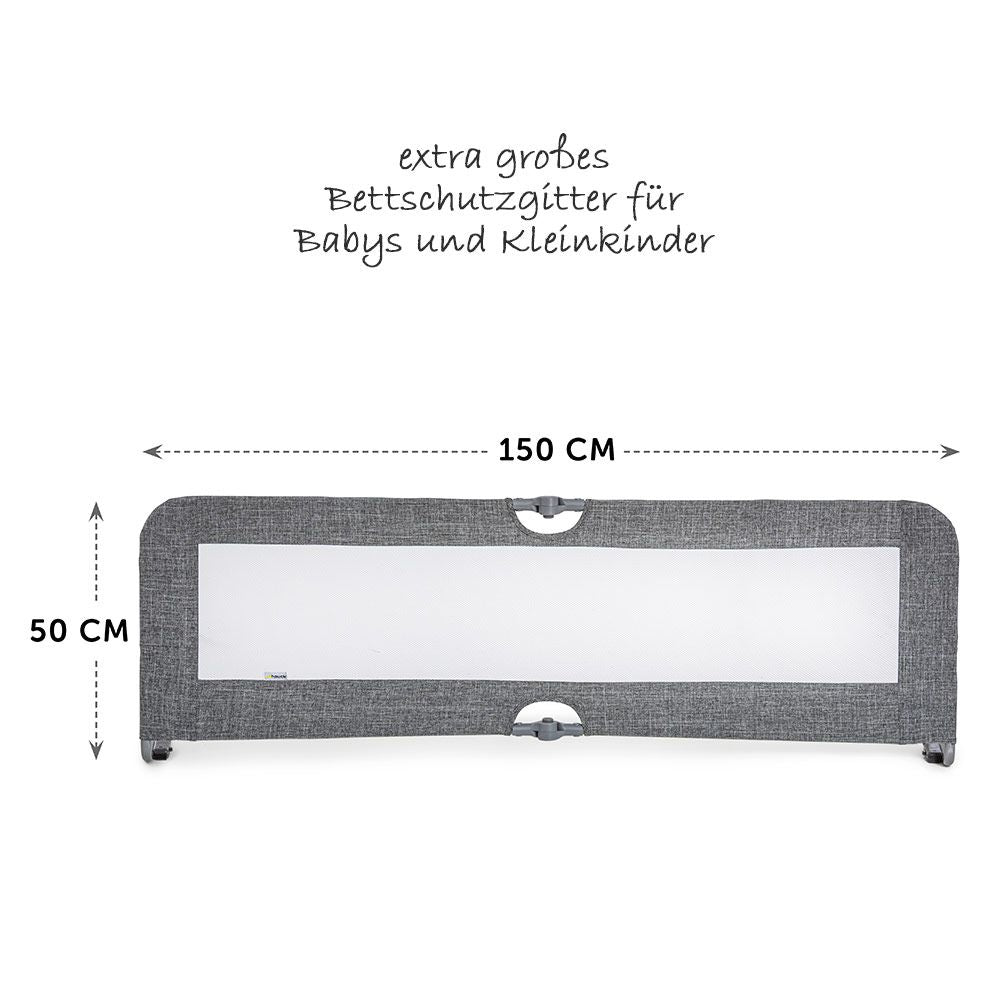 Sengehest Sleep'n Safe Plus XL 150 cm grå melange bakside