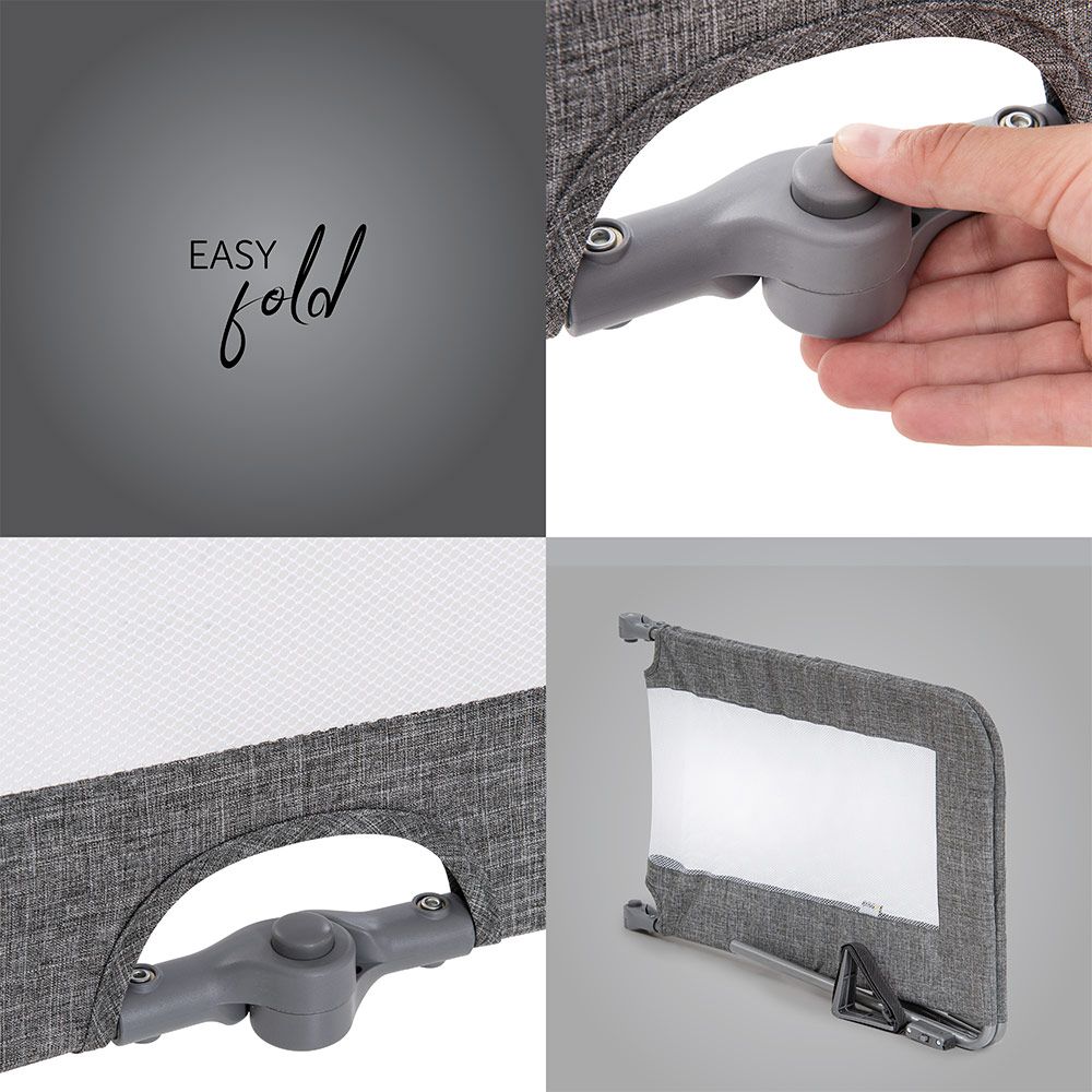 Sammenlagt Sengehest Sleep'n Safe Plus XL 150 cm grå melange