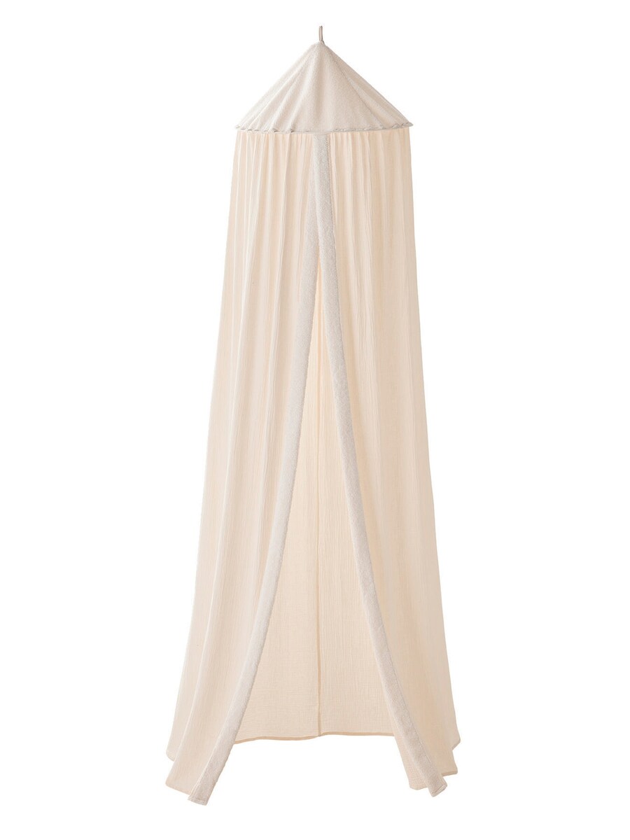 Sengehimmel i teddyfleece 250 cm forfra