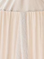 Sengehimmel i teddyfleece 250 cm detalj av stoff