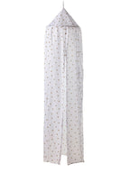 Sengehimmel med hjertemønster polyester 250 cm bakside