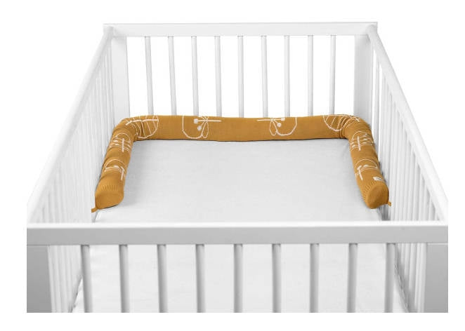 Sengerulle strikket 180 x 8 cm økologisk bomull - Sterntaler bakside