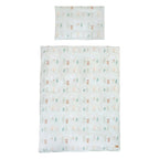 Sengesett 4 deler Woodland Buddies med sengehimmel montert i seng