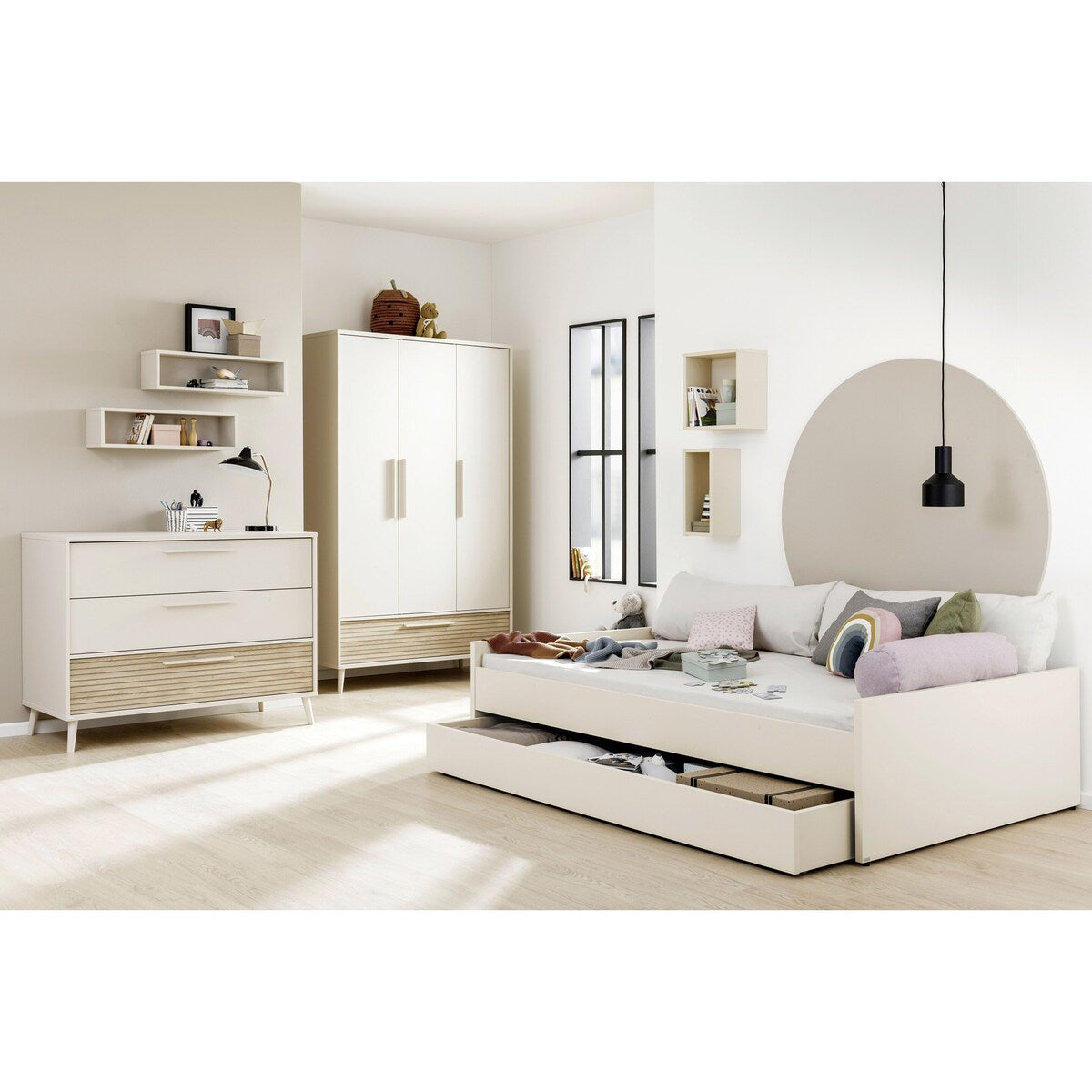 Sengeskuff Little Flo 90x190 cm med hjul - PAIDI