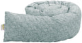 Sengeslange 180 cm bomull White Leaves grey - Odenwälder sett forfra
