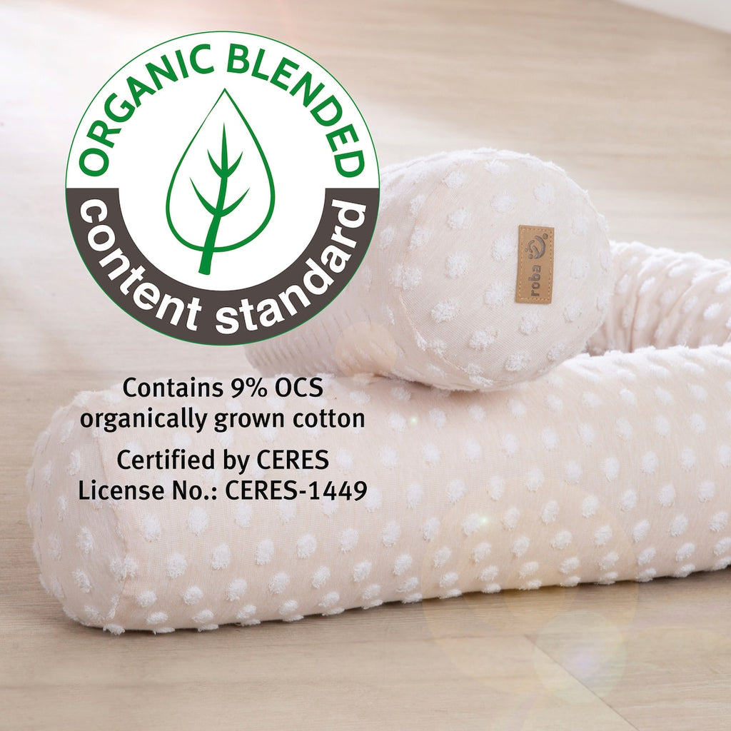 Sengeslange frosty almond 170 cm Ø 12 cm beige - roba