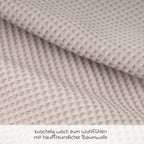 Bakside av Sengeslange i vaffelpiké 180 cm, Seashell
