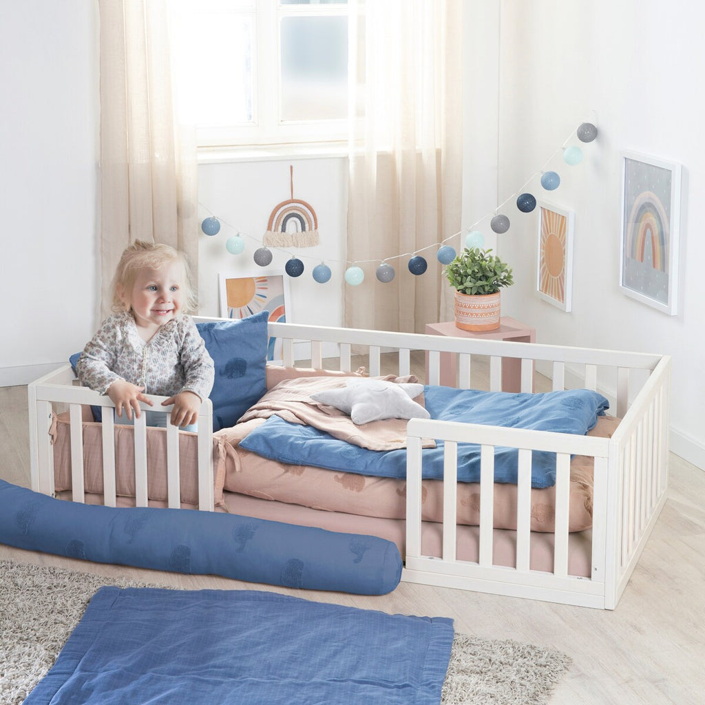 Sengeslange Lil Elephant moonlight med elefantbroderi bakside