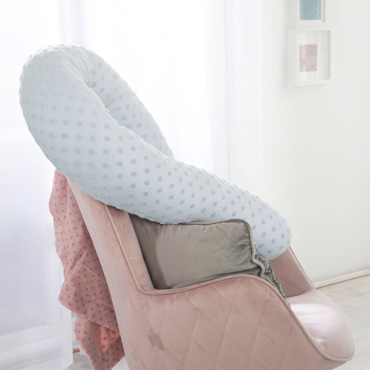Sengeslange Lil Planet turkis for babyseng bakside