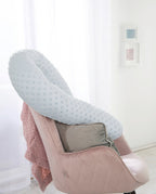 Sengeslange Lil Planet turkis for babyseng rullet sammen