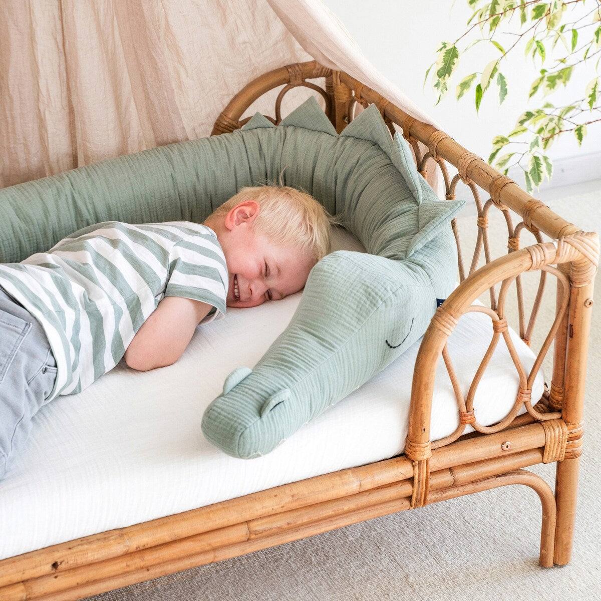 Sengeslange musselin Sleep Buddy 180 cm, Ø 14 cm - Julius Zöllner