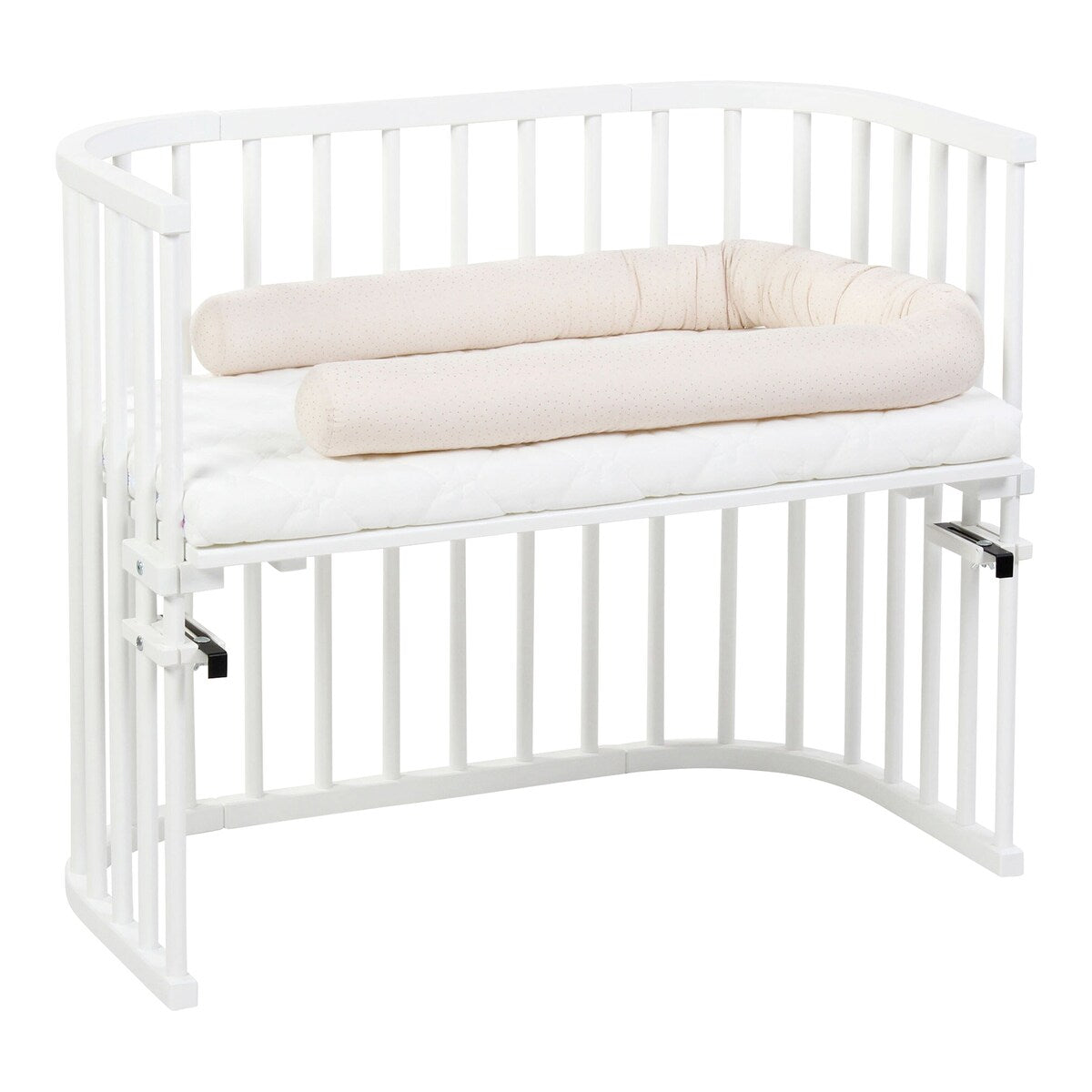 Bakside av Sengeslange økologisk bomull for alle bedside-senger babybay