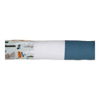 Sengeslange patchwork 400 cm bomull foldet i sengen