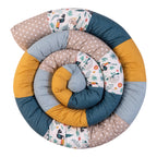 Montert sengeslange patchwork 400 cm bomull i babyseng