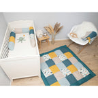 Sengeslange patchwork 400 cm bomull vist i ulike farger