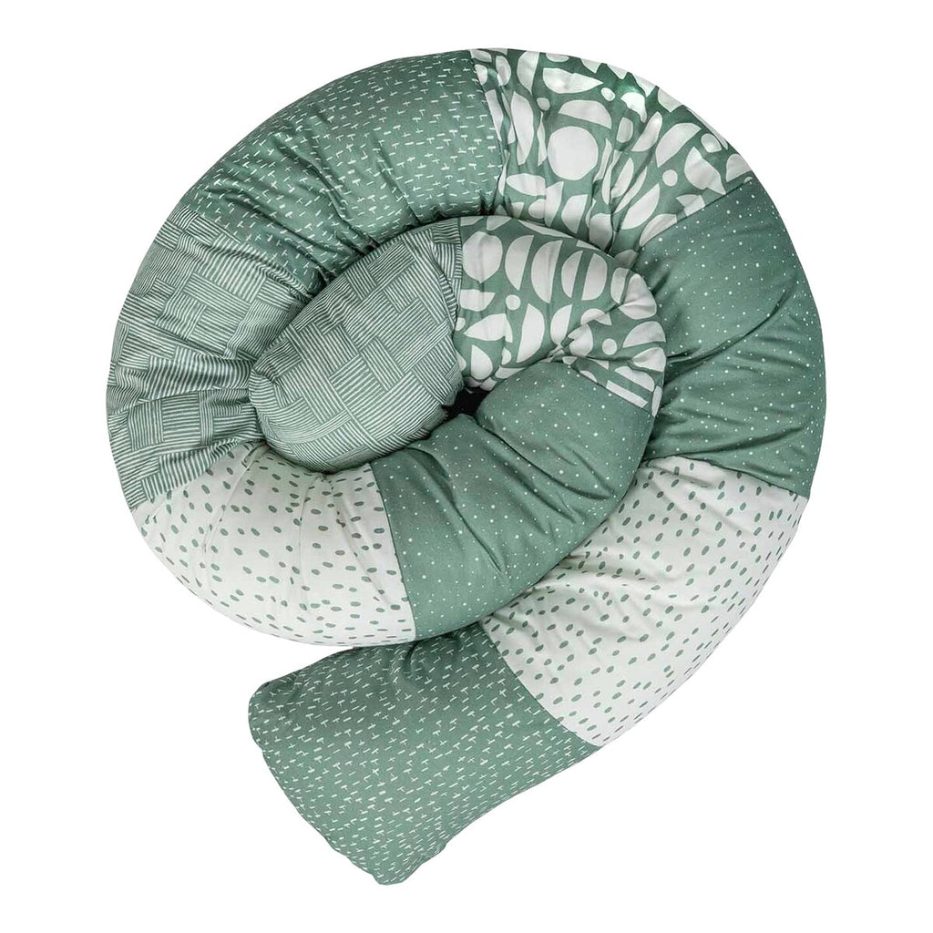 Sengeslange patchwork bomull 200 cm, Ø 13 cm farger og mønster