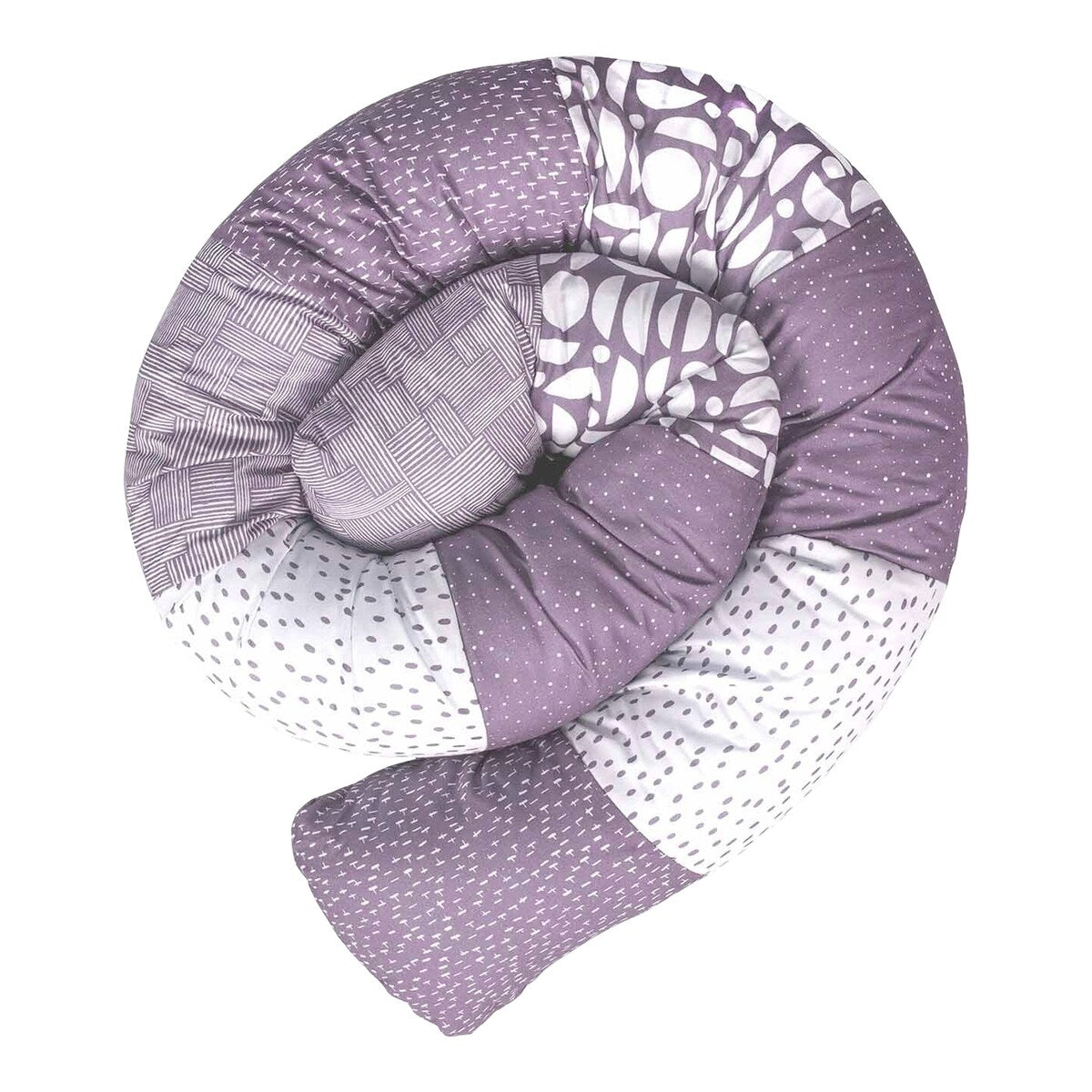 Sengeslange patchwork bomull 200 cm, Ø 13 cm fargevariasjoner