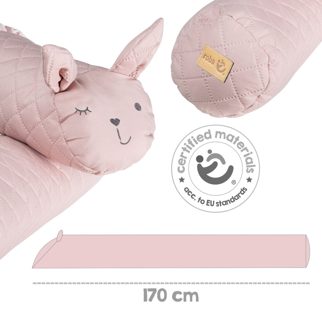 Montert sengeslange roba Style rosa med kaninansikt Lily i barneseng