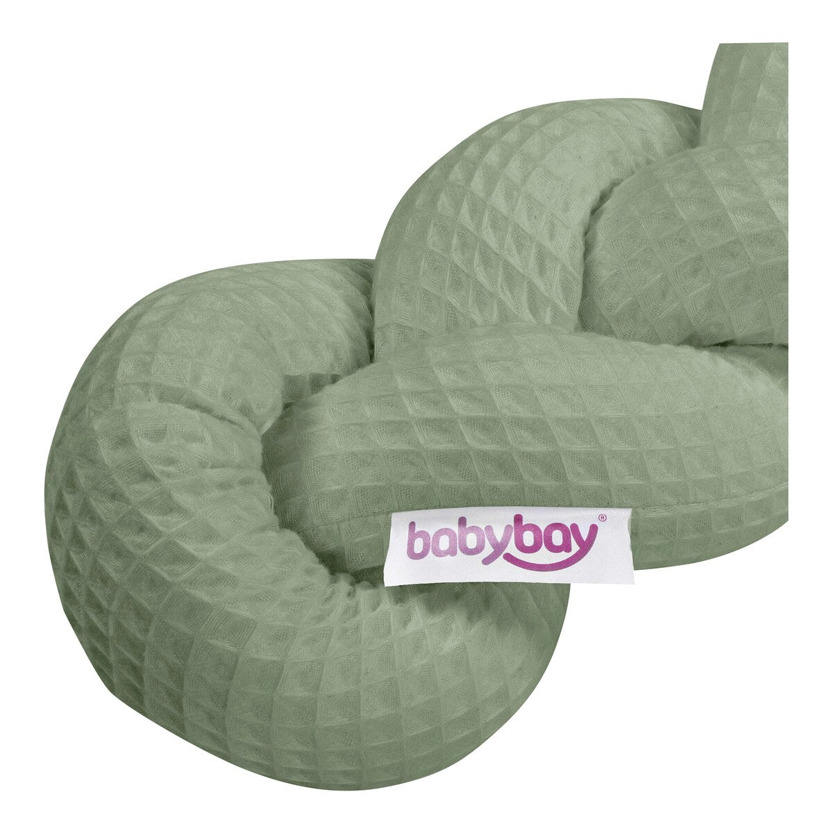 Sengeslange vaffelpiqué flettet 280 cm bomull - babybay
