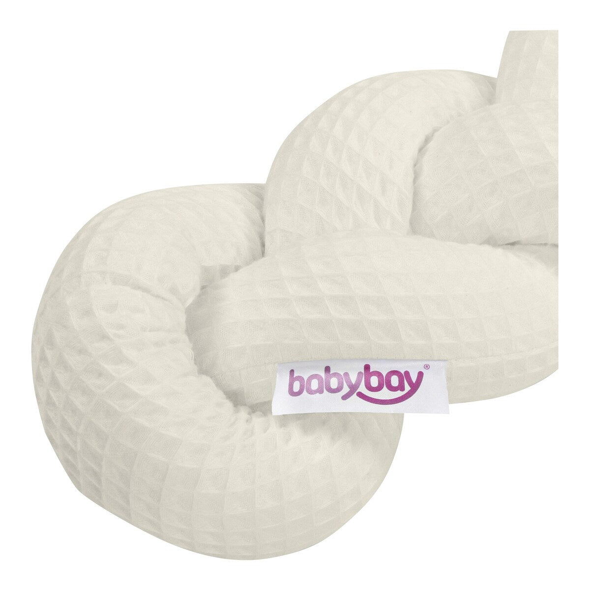 Sengeslange vaffelpiqué flettet 280 cm bomull - babybay