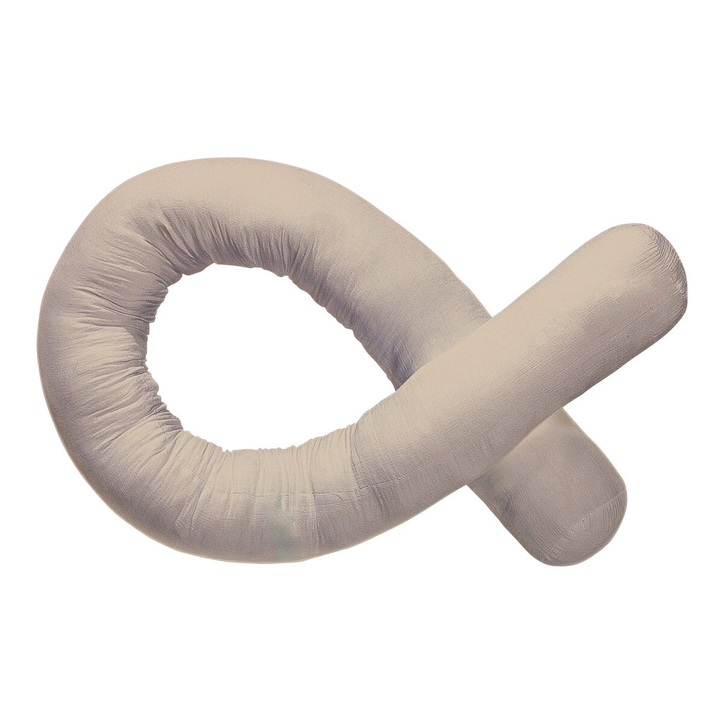 Sengeslangebeskytter musselin 14x180 cm bomull bakside