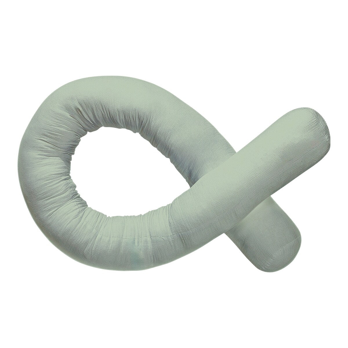 Sengeslangebeskytter musselin 14x180 cm bomull i sand farge