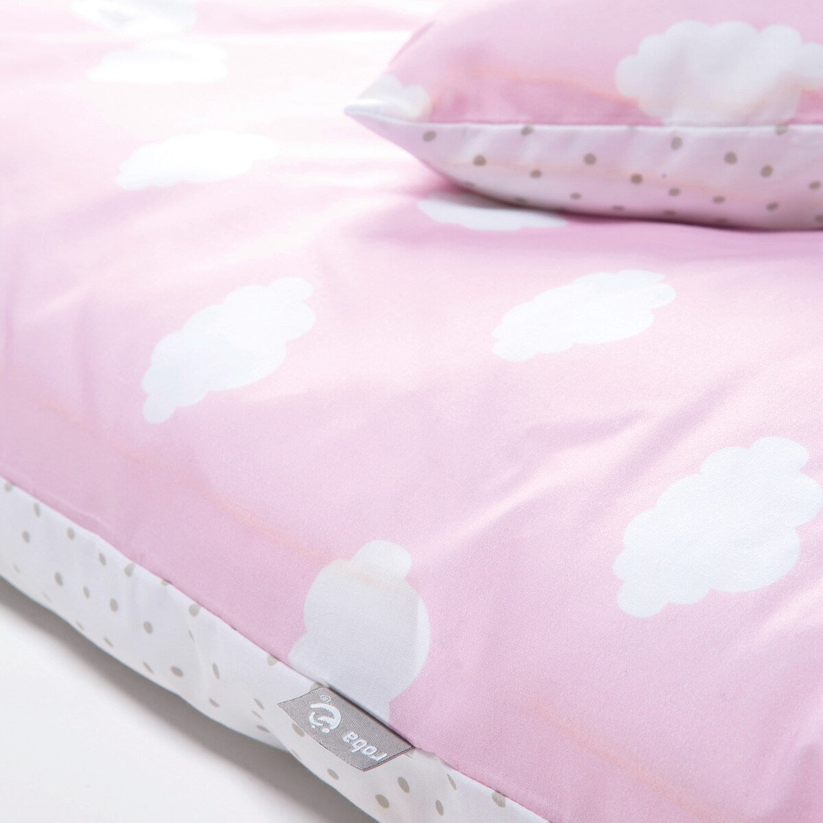 Sengetøy 2-delers Kleine Wolke rosa bakside