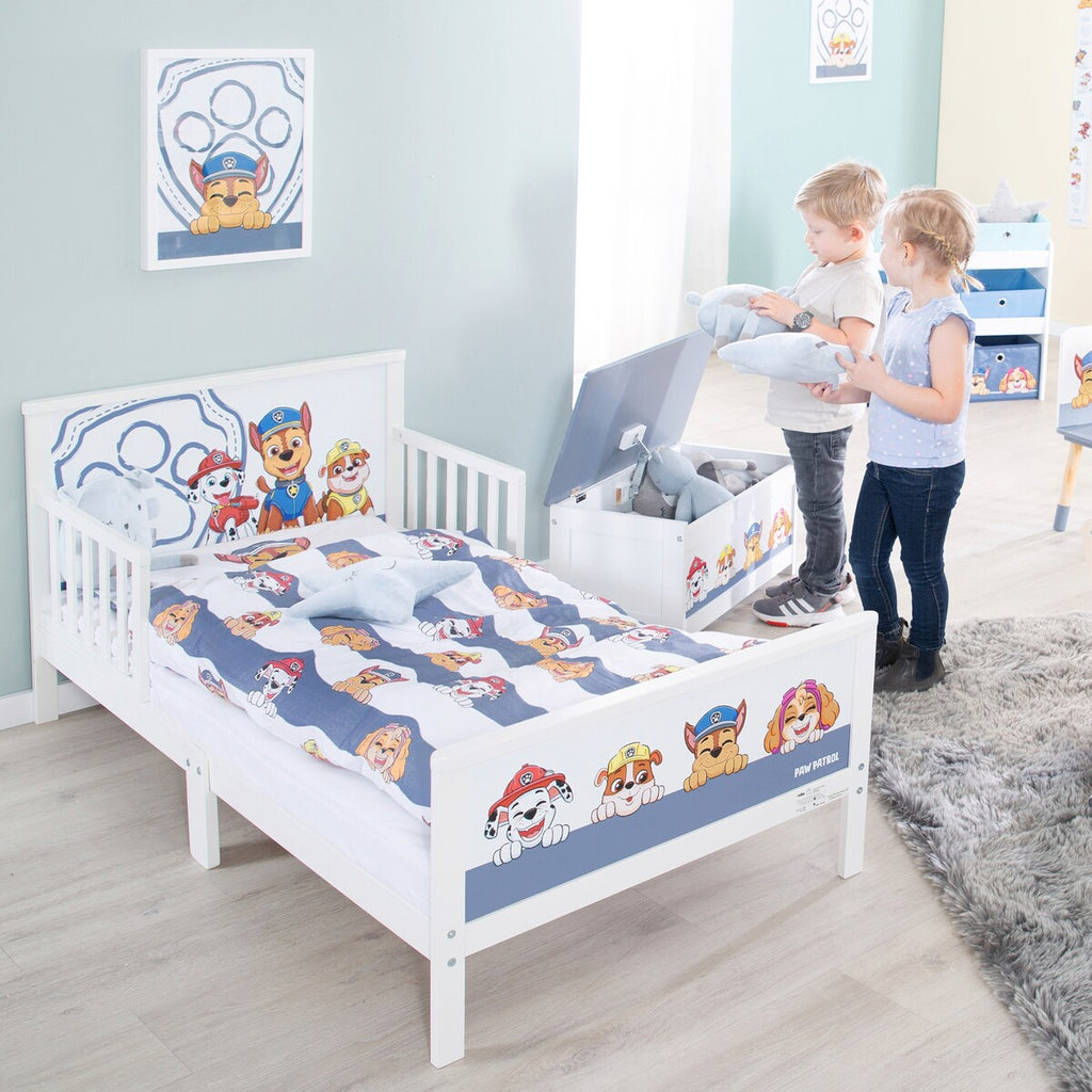 Sengetøy 2-delt Paw Patrol bomull 40x60/100x135 cm bakside