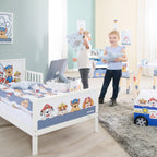 Sengetøy 2-delt Paw Patrol bomull 40x60/100x135 cm montert i seng