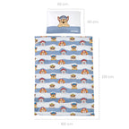 Sengetøy 2-delt Paw Patrol bomull 40x60/100x135 cm pakket