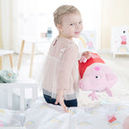 Sengetøy 2-delt Peppa Pig bomull 40x60/100x135 cm montert i barneseng